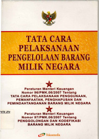 Image of TATA CARA PELAKSANAAN PENGELOLAAN BARANG MILIK NEGARA