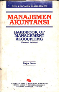 Image of MANAJEMEN AKUNTANSI HANDBOOK OF MANEGEMENT ACCOUNTING