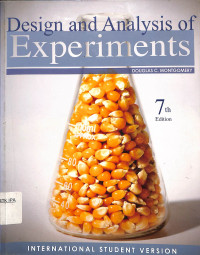Image of Design and Analysis of experiments 7th Edition