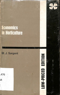 Image of Economics in horticulture