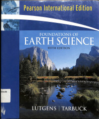 Image of Pearson International Edition
FOUNDATIONS OF EARTH SCIENCE
FIFTH EDITION