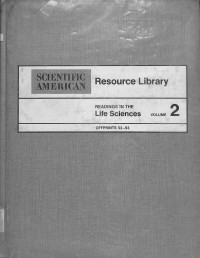 Image of SCIENTIFIC AMERICAN Resource Library READINGS IN THE Life Sciences OFFPRINTS 52-93 VOLUME 2