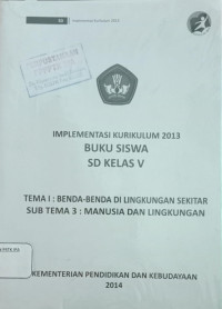 Image of implementasi Kurikulum 2013 Buku Siswa Kelas V