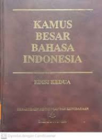 Image of Kamus Besar Bahasa Indonesia Edisi Kedua