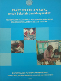 Image of Paket Pelatihan Awal untuk Sekolah dan Masyarakat