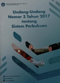 Image of Undang-Undang Nomor 3 Tahun 2017 tentang Sistem Perbukuan