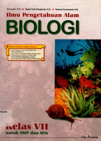 Image of ilmu pengetahuan alam biologi kelas VII untuk SMP/MTS