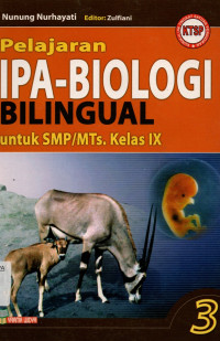 Image of Pelajaran IPA Biologi Bilingual untuk SMP/MTS kelas IX Jilid 3