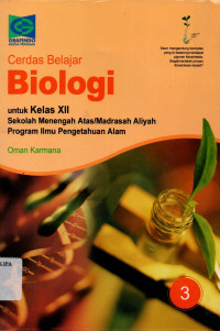 Image of Cerdas Biologi untuk SMA/MA 
kelas XII 
Jilid 3