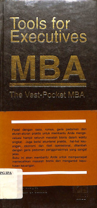 Image of Tools for Executives MBA