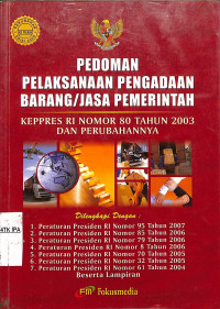 Image of Pedoman Pelaksanaan Pengadaan Barang/Jasa Pemerintah