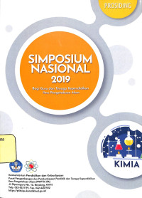 Image of SIMPOSIUM NASIONAL 2019
Bagi Guru dan Tenaga Kependidikan Ilmu Pengetahuan Alam
PROSIDING KIMIA