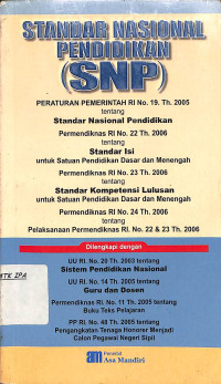 Image of Standar Nasional Pendidikan (SNP)
