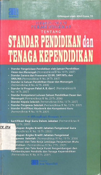 Image of STANDAR PENDIDIKAN dan TENAGA KEPENDIDIKAN