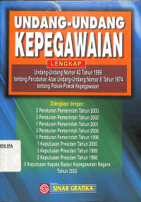 Image of UNDANG-UNDANG KEPEGAWAIAN LENGKAP